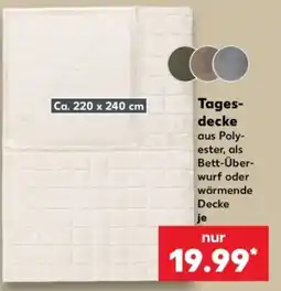 Kaufland Tagesdecke aus Polyester Angebot
