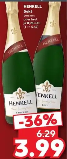 Kaufland HENKELL Sekt Angebot