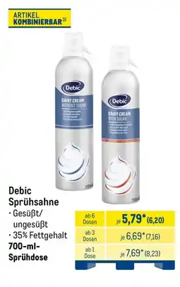METRO Debic Sprühsahne Angebot