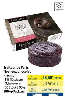 METRO Traiteur de Paris Moelleux Chocolat Premium Angebot