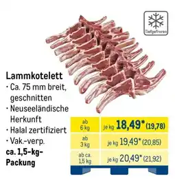 METRO Lammkotelett Angebot