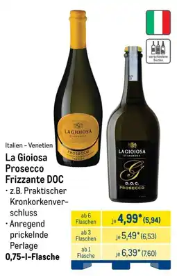 METRO La Gioiosa Prosecco Frizzante DOC Angebot