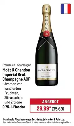 METRO Moët & Chandon Impérial Brut Champagne AOP Angebot