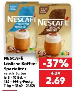 Kaufland NESCAFÉ Lösliche Kaffee-Spezialität Angebot