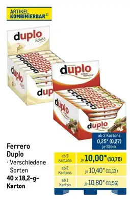 METRO Ferrero Duplo Angebot