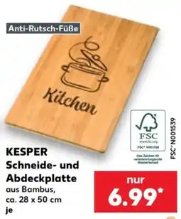 Kaufland KESPER Schneide- und Abdeckplatte aus Bambus Angebot