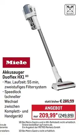 METRO Miele Akkusauger Duoflex HX1 Angebot