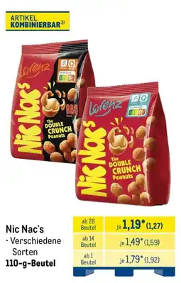 METRO Nic Nac's The DOUBLE CRUNCH Peanuts Angebot