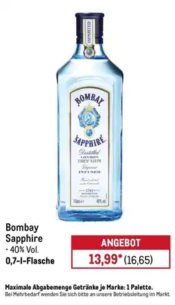 METRO Bombay Sapphire Angebot