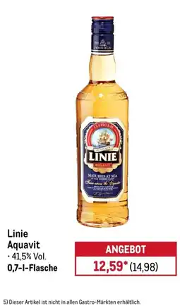 METRO Linie Aquavit Angebot