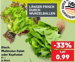 Kaufland Dtsch. Multicolor-Salat oder Kopfsalat Angebot
