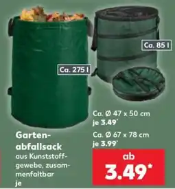 Kaufland Garten-abfallsack aus Kunststoff-gewebe, zusammenfaltbar Angebot