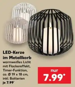 Kaufland LED-Kerze im Metallkorb Angebot