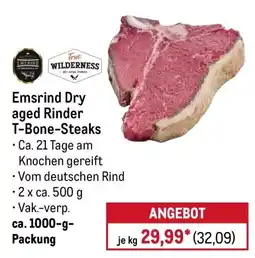 METRO Emsrind Dry aged Rinder T-Bone-Steaks Angebot