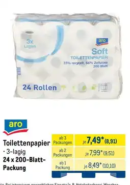 METRO aro Toilettenpapier Angebot