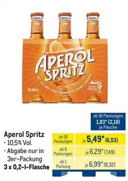 METRO Aperol Spritz Angebot