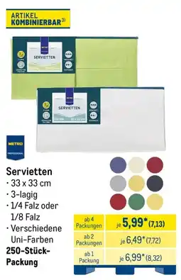 METRO Servietten METRO PROFESSIONAL Angebot