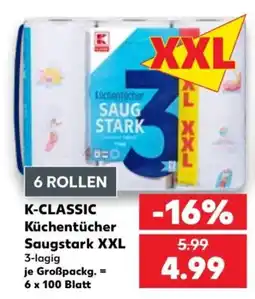 Kaufland K-CLASSIC Küchentücher Saugstark XXL Angebot