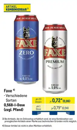 METRO Faxe Angebot