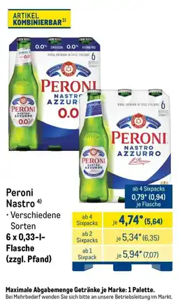 METRO Peroni Nastro Angebot