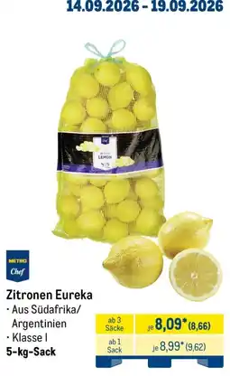 METRO Zitronen Eureka Angebot