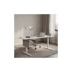 Netto Marken-Discount HOME DELUXE Höhenverstellbarer Schreibtisch ELMO Weiß - 120 x 60 cm Angebot