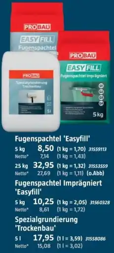 Bauhaus PROBAU Fugenspachtel 'Easyfill' Angebot