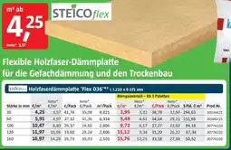 Bauhaus STEICO flex Flexible Holzfaser-Dämmplatte Angebot