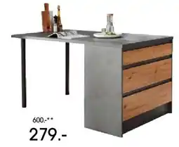 Zurbrüggen Tisch mit Schubladen Angebot
