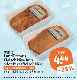 tegut LandPrimus Fleischkäse fein Angebot