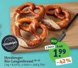 tegut Herzberger Bio-Laugenbrezel Angebot