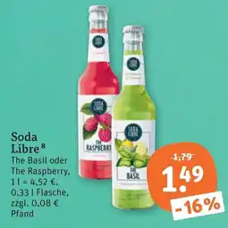 tegut Soda Libre The Basil oder The Raspberry Angebot