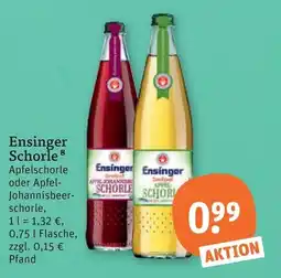 tegut Ensinger Schorle Angebot