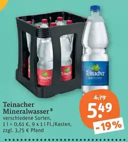 tegut Teinacher Mineralwasser Angebot