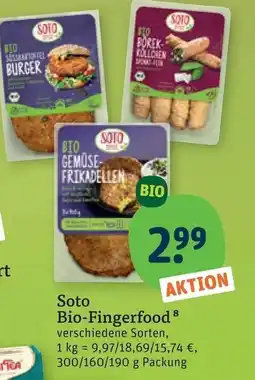 tegut Soto Bio-Fingerfood Angebot