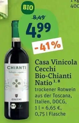 tegut Casa Vinicola Cecchi Bio-Chianti Natio Angebot