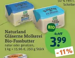 tegut Naturland Gläserne Molkerei Bio-Fassbutter Angebot
