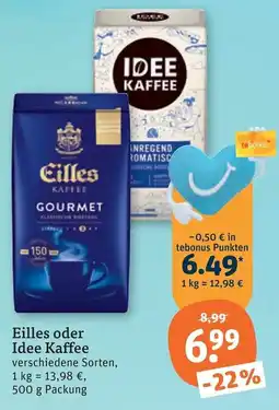 tegut Eilles oder Idee Kaffee Angebot