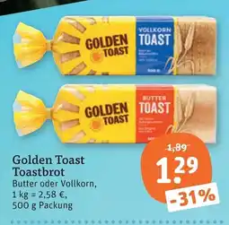 tegut Golden Toast Toastbrot Angebot