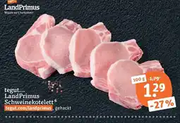 tegut LandPrimus Schweinekotelett Angebot