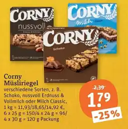 tegut Corny Müsliriegel Angebot