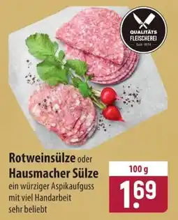 Famila Nord Ost Rotweinsülze oder Hausmacher Sülze Angebot