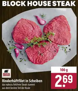Famila Nord Ost BLOCK HOUSE STEAK Rinderhüftfilet in Scheiben Angebot