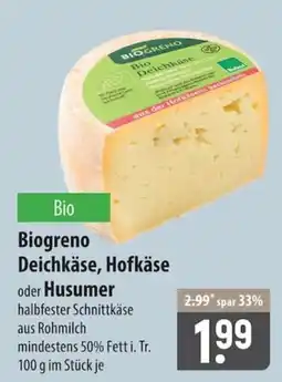 Famila Nord Ost Biogreno Deichkäse, Hofkäse Angebot