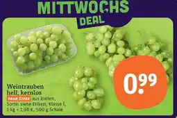 tegut Weintrauben hell, kernlos Angebot