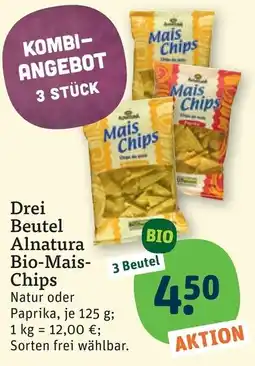 tegut Alnatura Bio-Mais-Chips Angebot