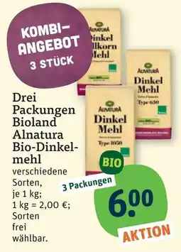 tegut Alnatura Bio-Dinkelmehl Angebot