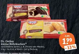tegut Dr. Oetker kleine Rührkuchen Angebot