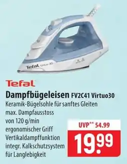 Famila Nord Ost Tefal Dampfbügeleisen FV2C41 Virtuo30 Angebot