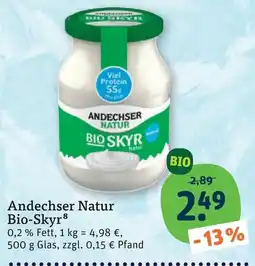 tegut Andechser Natur Bio-Skyr Angebot